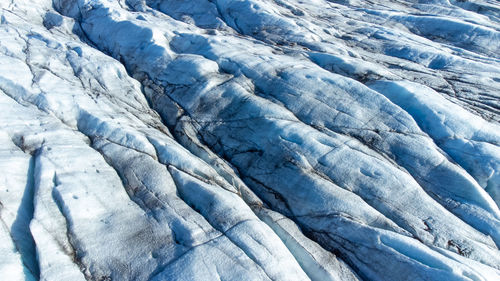 Full frame shot of snow covered landscape