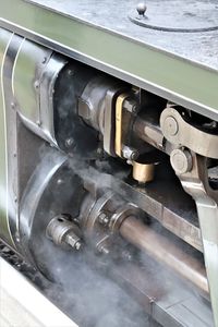 Close-up of train