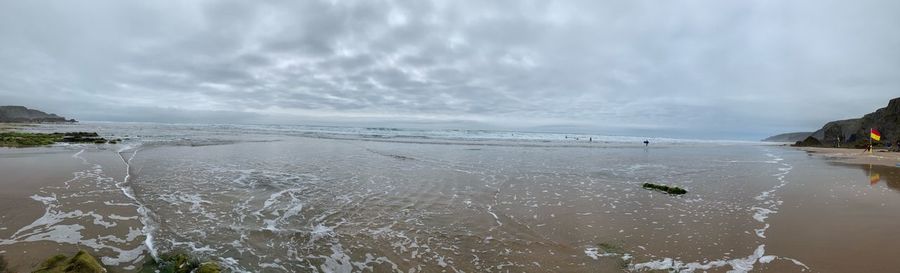 Panoramic view of beach against sky