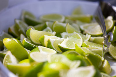 Close-up of chopped fruit