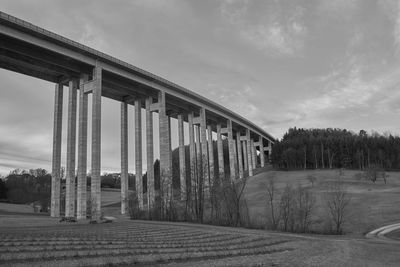 Panoramic view of bridge against sky