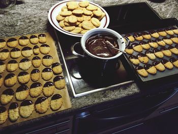 Close-up of cookies