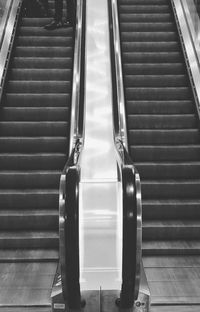 View of escalator