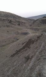 Scenic view of desert against sky