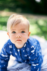 Portrait of cute baby boy