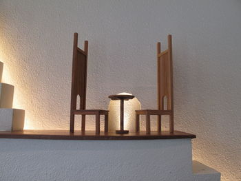 Metal grate on wall of building