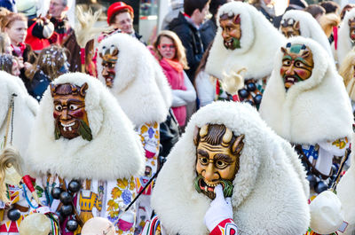 Group of people in winter