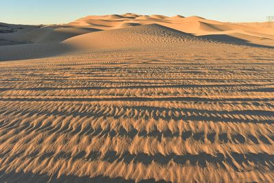 Scenic view of desert against sky