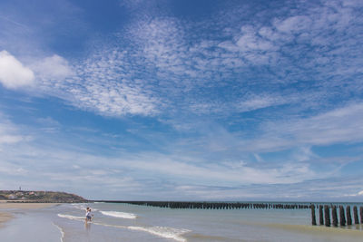 Scenic view of sea against sky