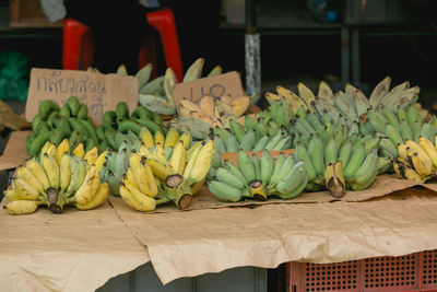 Close-up of fruits for sale in market