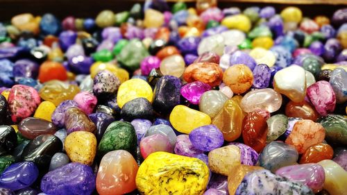 Full frame shot of multi colored candies