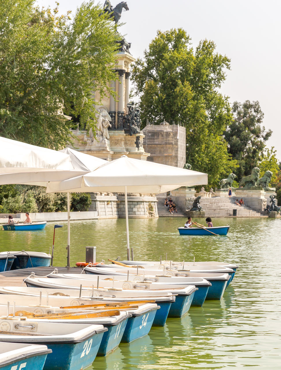 SAILBOATS MOORED IN MARINA