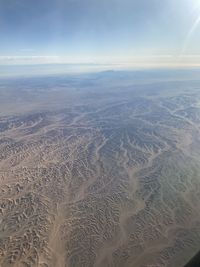 Aerial view of landscape against sky