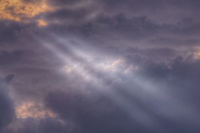 Low angle view of cloudy sky