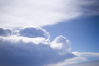 Low angle view of clouds in sky