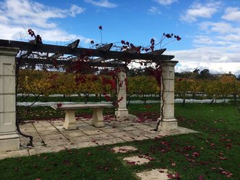 Built structure in park against sky