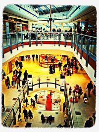 People in amusement park