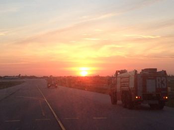 Road at sunset