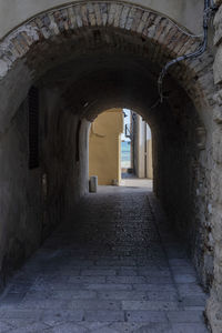 Corridor of old building