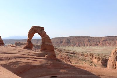 Rock formations in desert