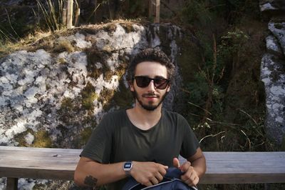 Young man wearing sunglasses