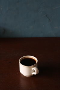 Close-up of coffee on table