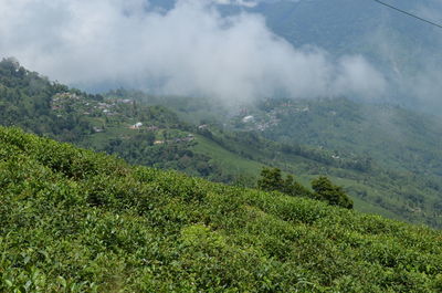 High angle view of landscape