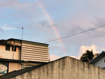 Low angle view of buildings against sky