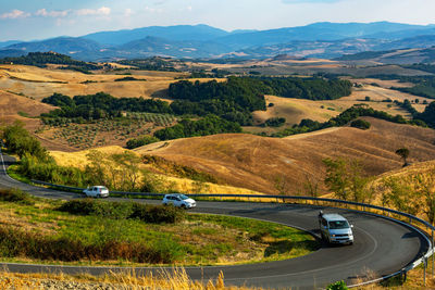 High angle view of landscape