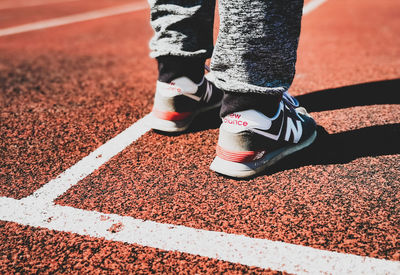 Low section of person standing on floor