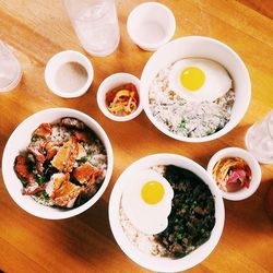 Close-up of food served in plate