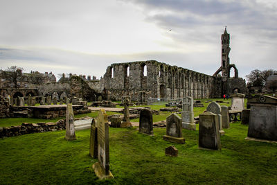 Abbey's cemetery. st. andrews, scotland