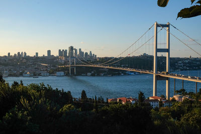 Beautiful sunset at bosporus.