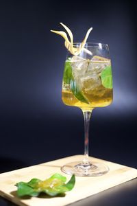 Close-up of drink on table