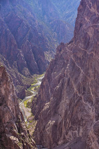 Black canyon national park in gunnison, colorado. gunnison river.