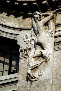 Low angle view of statue