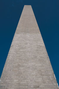 Low angle view of historical building against blue sky