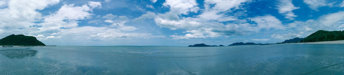 Panoramic view of sea against sky