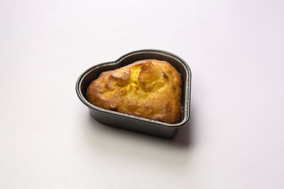 High angle view of breakfast served in plate