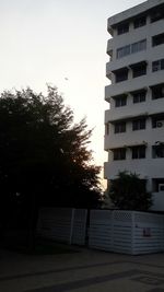 View of buildings against clear sky
