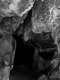 Rock formation in cave