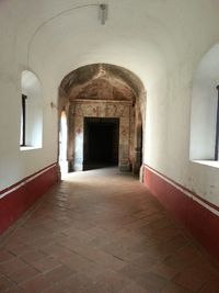 Empty corridor of building