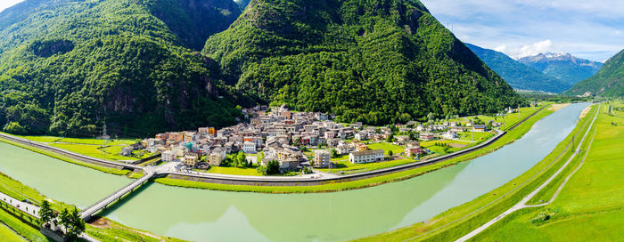 Panoramic view of trees on landscape