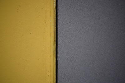Close-up of yellow wall