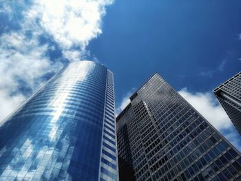 Low angle view of modern office building