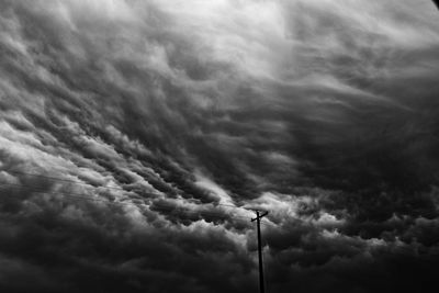 Low angle view of cloudy sky