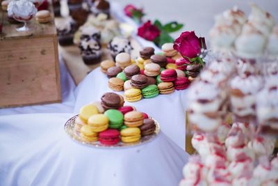 Close-up of multi colored candies