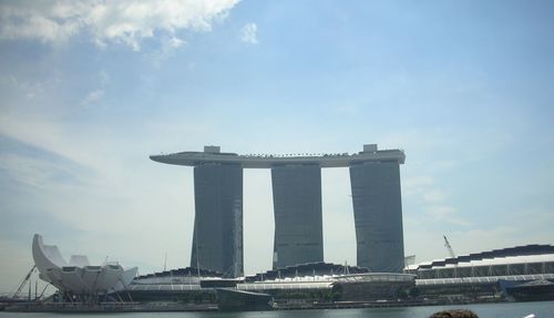 Low angle view of monument against sky