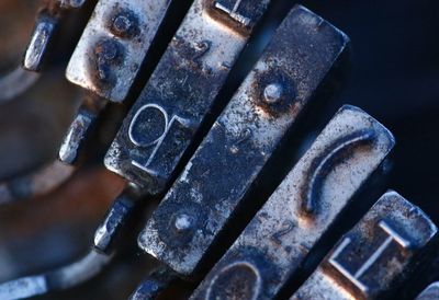 Close-up of rusty metal