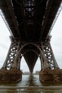 Low angle view of bridge over river